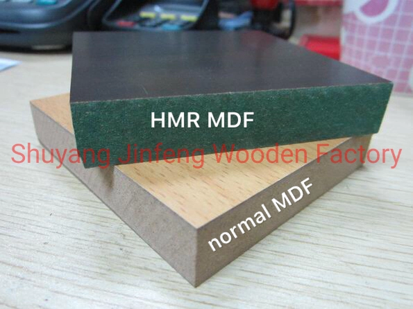 ISO9001: 2008 certificado 100% de los Álamos Core de 2,5 mm de madera dura de 25 mm Material de construcción resistente a la humedad MDF MDF Hmr