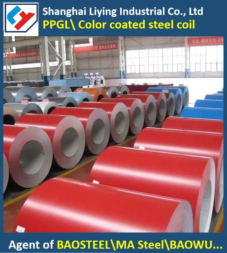 Baosteel Cold-Rolled 0.3-2.0 Ral Blue White Color Coated Steel Coil Aluminum Sheet