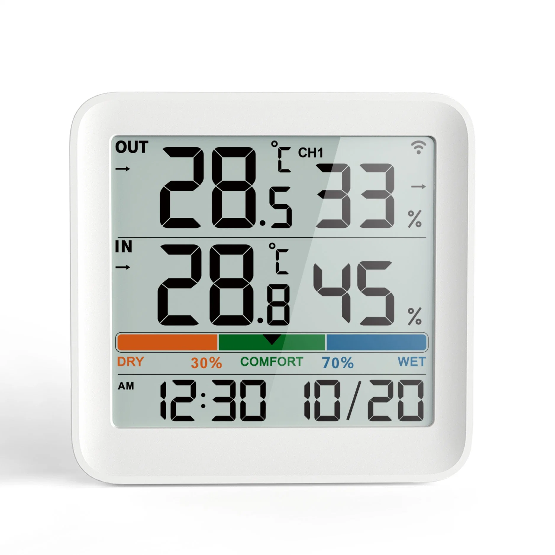 Medidor de humidade de temperatura electrónico LCD da estação meteorológica para interior Hygrometer durante Início