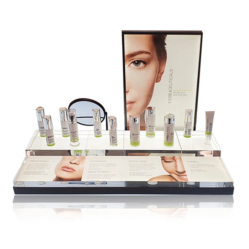Customized Makeup Rack Acrylic Cosmetic Display Stand for Beauty