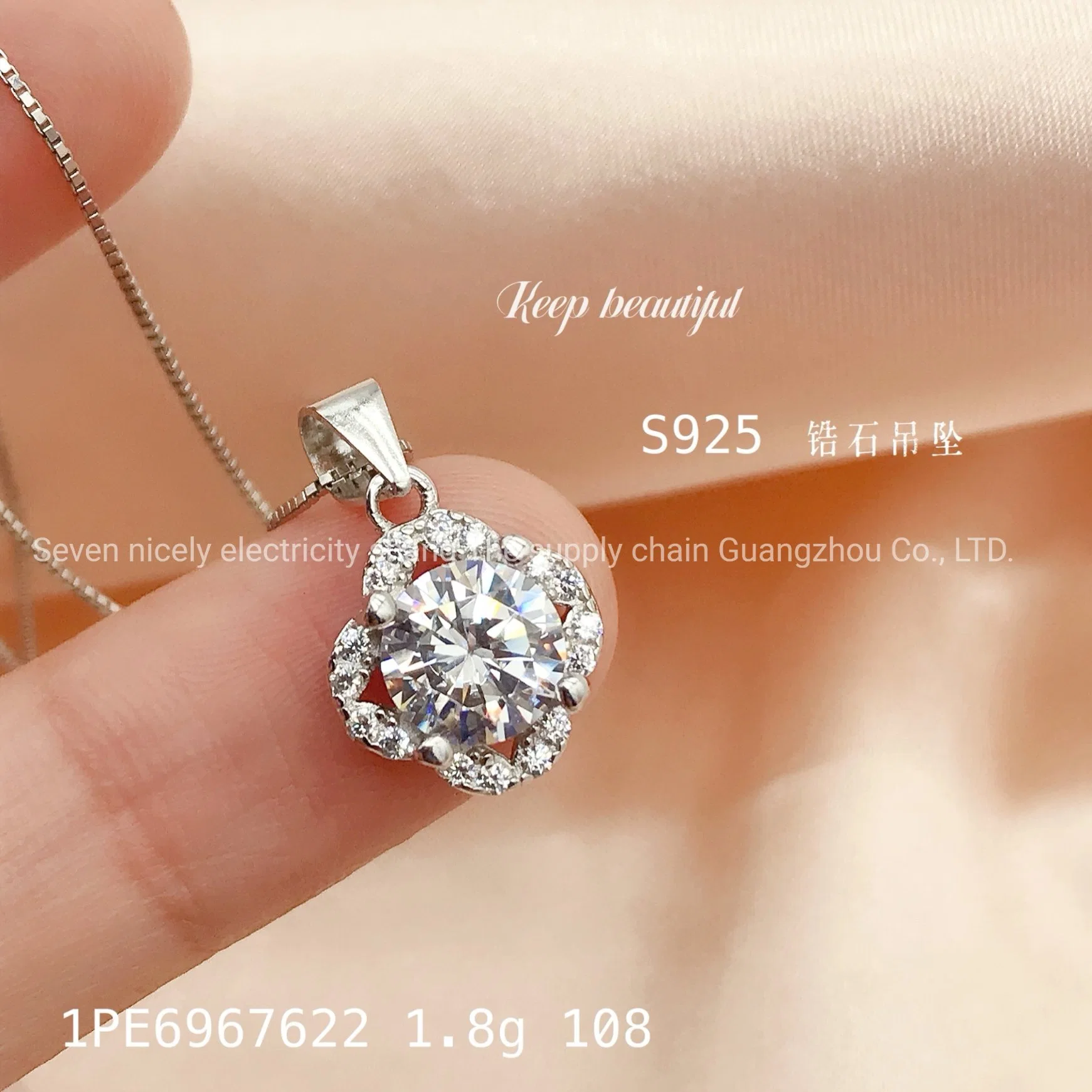 925 Commerce de gros de bijoux en argent Streling Hot Sale Poignée de commande Nouvelle arrivée or 18K Les Femmes de la qualité des accessoires en plaqué or Bijoux Bijoux personnalisés de haute qualité