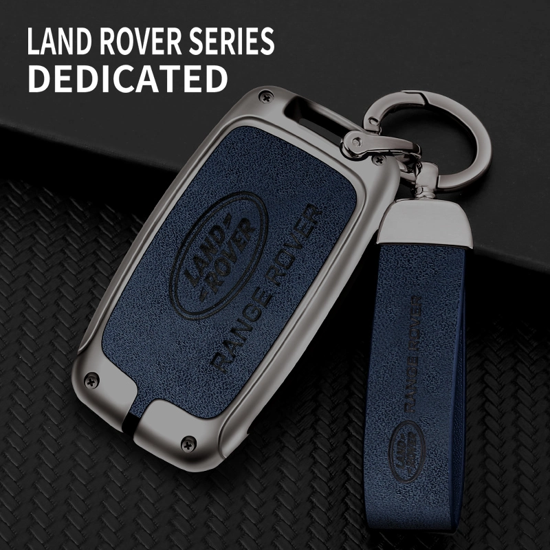 Fashion Zinc Alloy Leather TPU Protection Car Key Case for Land Rover