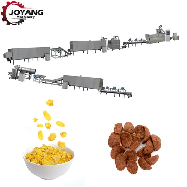 300kg Corn Flakes Breakfast Cereal Extruding Production Line