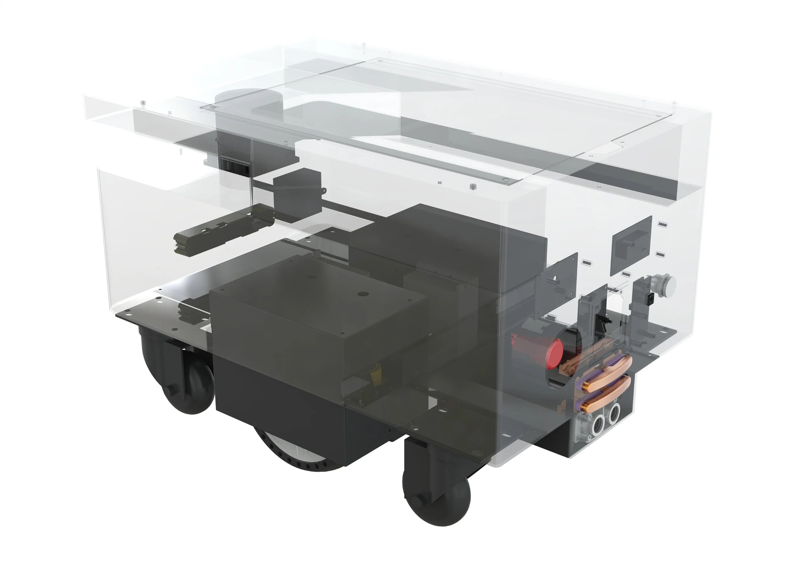 Construction de carte de robot à distance en gros de haute qualité Mini châssis de voiture de robot intelligent circulaire pour les centres commerciaux.