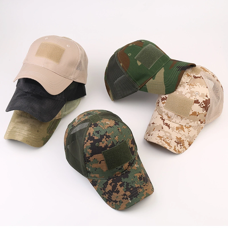 Oitdoor Sprts Activities Two Pieces of The Grid Fabric of Tactical Cap