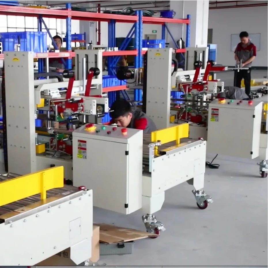 Auto Hot Melt Glue Carton Box Flaps Folding Sealing Machine Automatic Hotmelt Carton Sealer