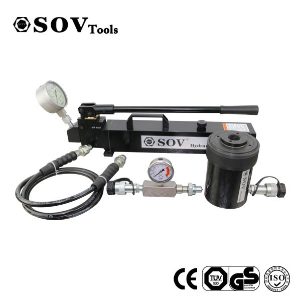 Small Hollow Plunger Hydraulic Cylinder with Pull and Push Force