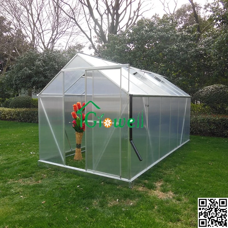 PC Greenhouses 4mm Polycarbonate Panel Walk-in Hobby Garden Greenhouse (P8)