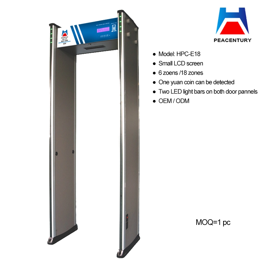 China Factory Metal Detector Security Scanner Equipment Wtmd 6 Zones with Best Price Walk Through Metal Detector