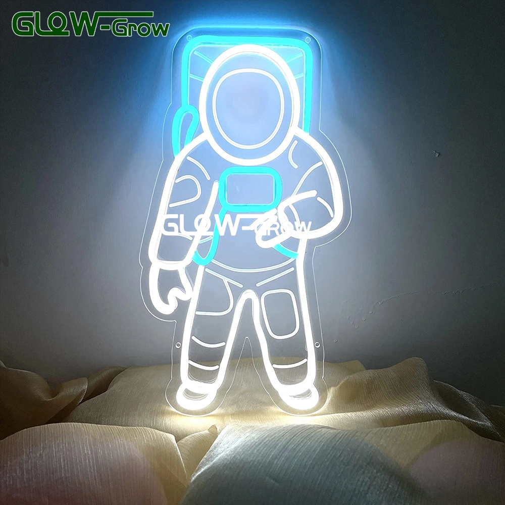 El astronauta Planeta Azul forma Cool de la luz de neón de LED Neon Flex signo para vacaciones en la Sala de la pared del Centro Comercial de eventos ornamento de la barra de espacio de decoración regalo hombre