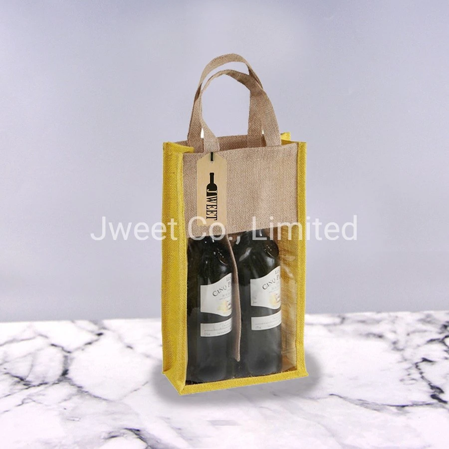 Natural Jute Tote Burlap Wine Storage Bag Travel Wholesale/Supplier