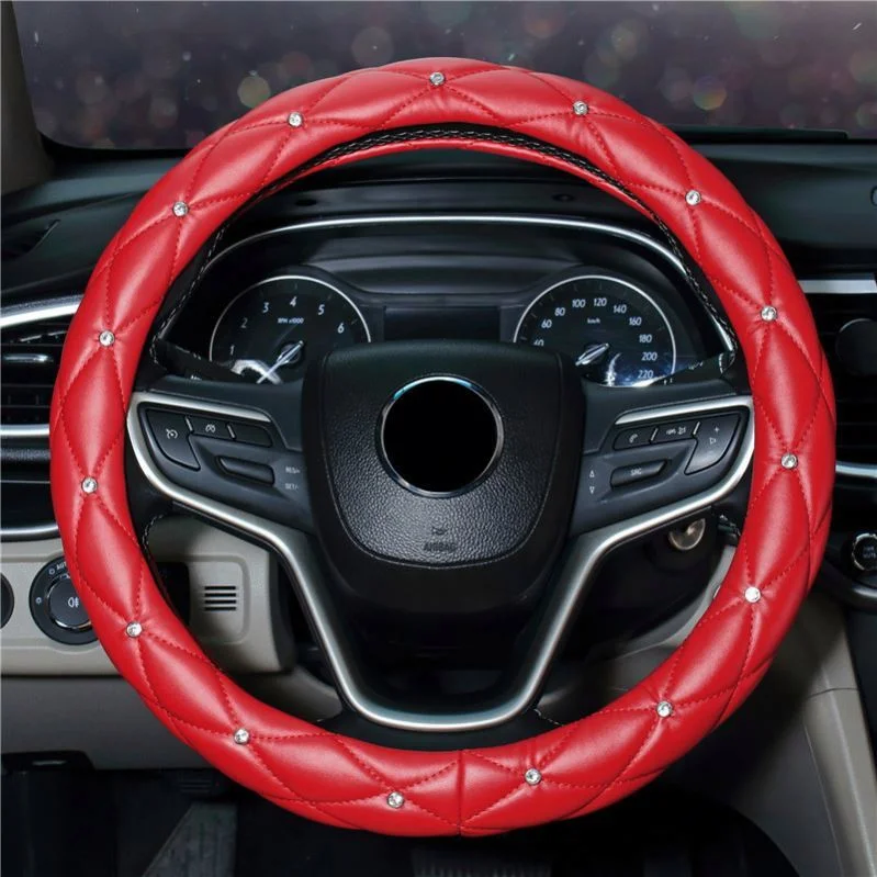 Diamond Heated Wireless Warm for Trucks Machine Sew E90 Disposable Truck Accessories Suede Plastic Car Steering Wheel Cover