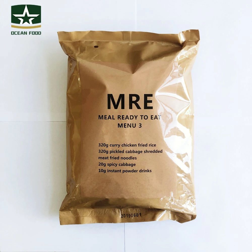 Self Heating Multiple Food Company Mre Food Menu 3 with Spicy Cabbage