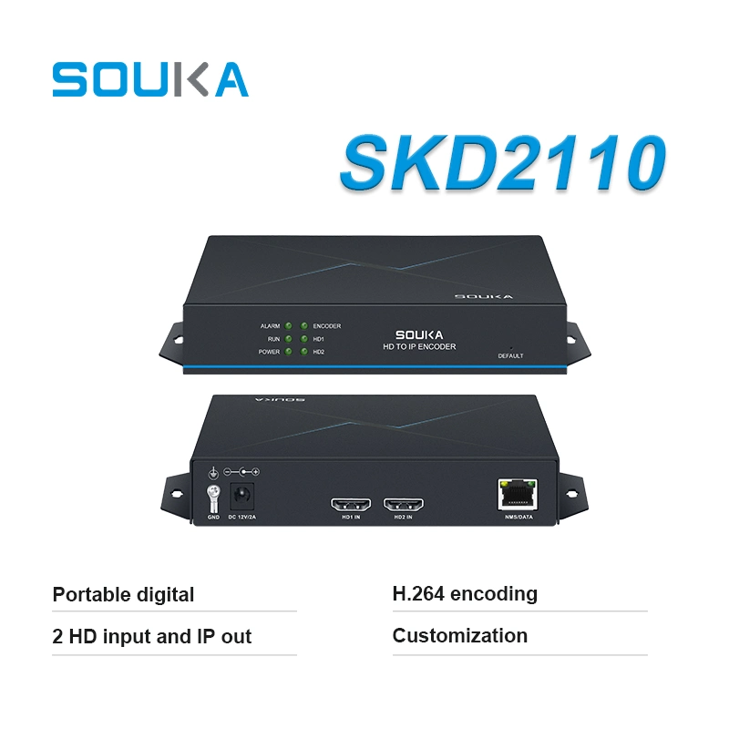 Modulador digital IP 2 HDMI in IP OUT Mini IP Codificador