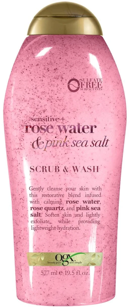 Body Scrub Pink Sea Salt and Rose Water OEM 20oz