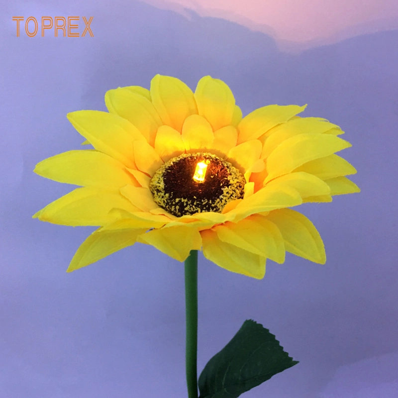 Event 2022 Decoration Toprex Hot Sale Yellow Artificial Sunflower Light