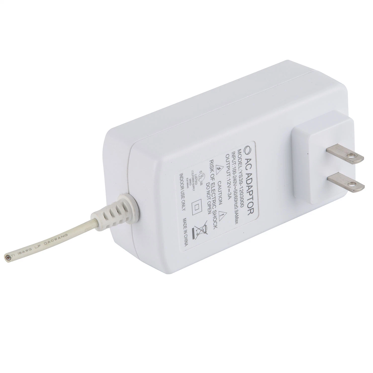 Mayorista de fábrica de 24W/9V/12V/24V/1a/2A AC/DC/UE Nosotros Plug-in de alimentación de conmutación