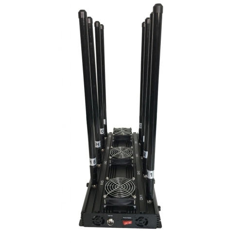 8 Band 160W Cellular Blocker Powerful Desktop Mobile Phone Signal Jammer 150m Coverage