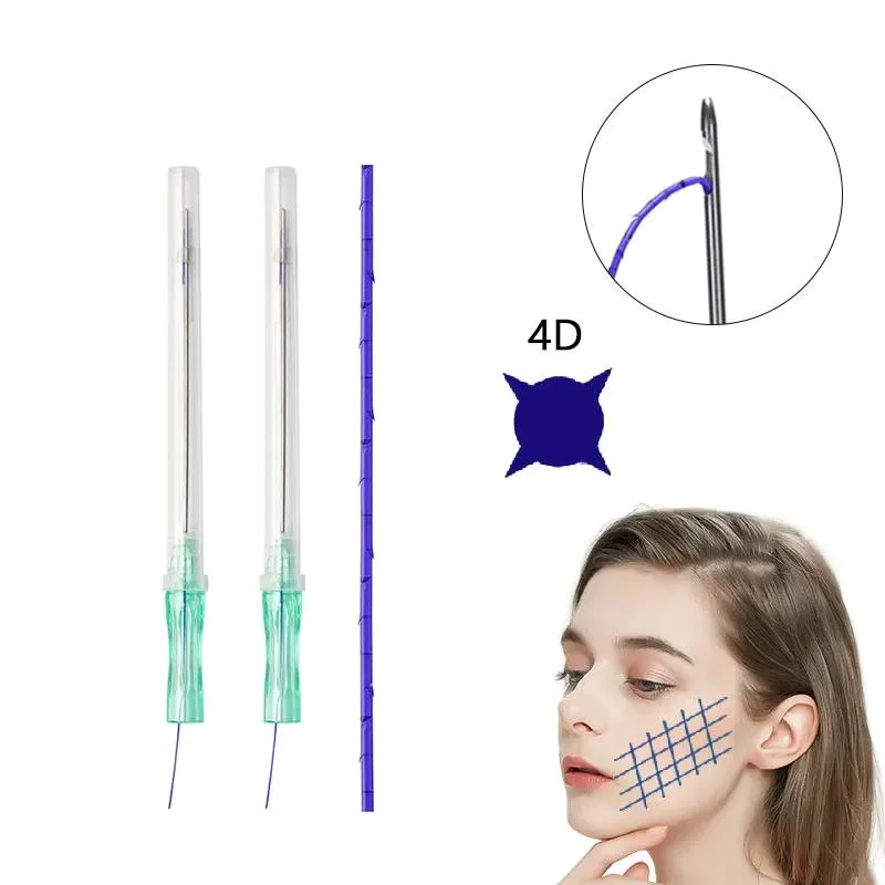 Hot Selling PDO Thread Lift Korea 3D 4D 6D Fischonbe Modling Cog Gewinde Face Lift Gewinde für V-Hub Mono Schraube Tornado Schraubennase L Blunt Multi L Blunt