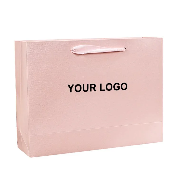 Custom Design Logo Printed Kraft Paper Shopping Bag for Small Product