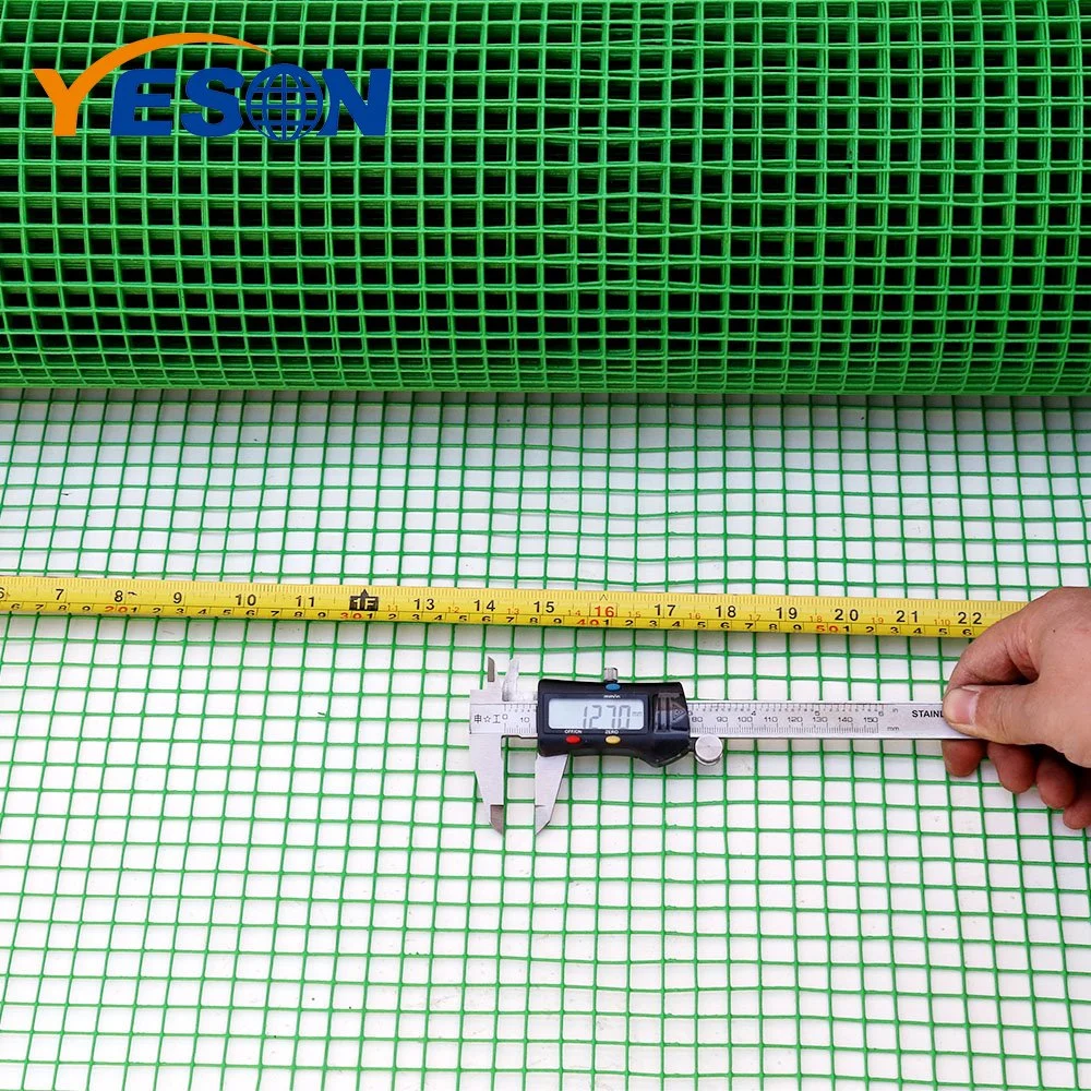 Yeson 1.15mm Wire 1/2" Hole 0.914m*10m Light Green PVC Coated Welded Wire Mesh