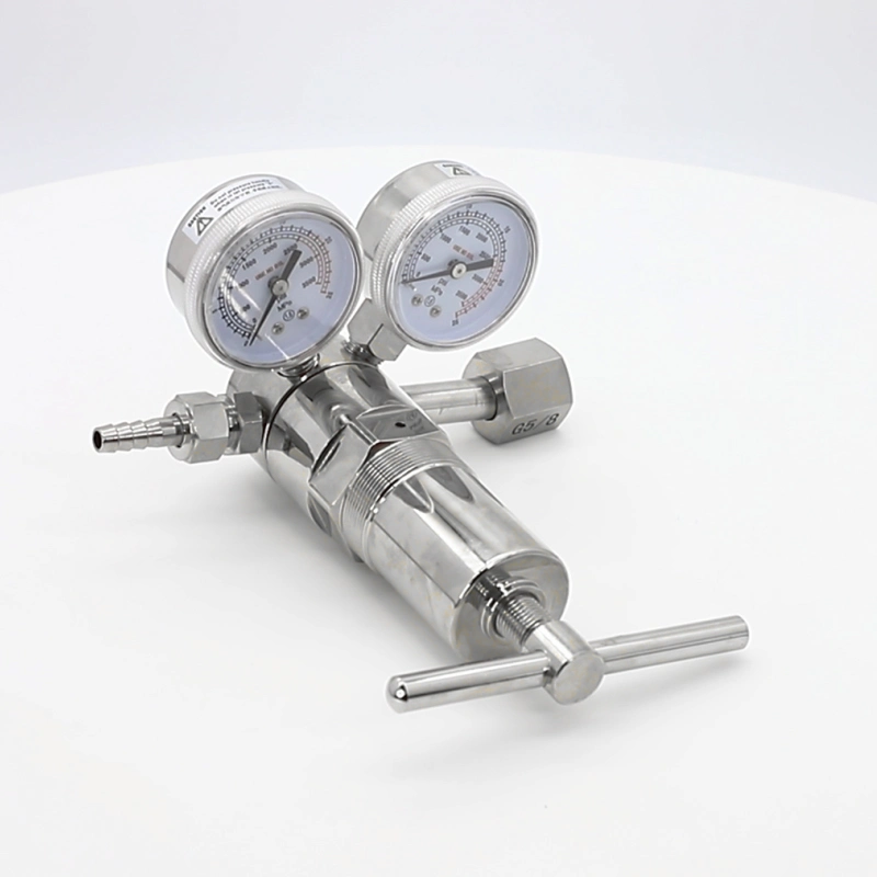 0-6000psi High Pressure Cga580 N2 Nitrogen O2 Oxygen H2 Hydrogen Air Gas Cylinder Regulator