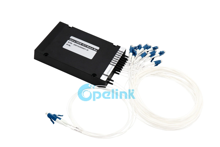 precio de fábrica DWDM de fibra óptica, OEM Módulo óptico de 16CH Mux DWDM demux module con alta calidad