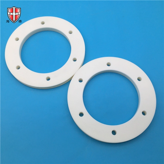 Good Thermal Shock Resistance 99.5% Alumina Ceramic Plate Washer Structural Parts High Strength Temperature Factory