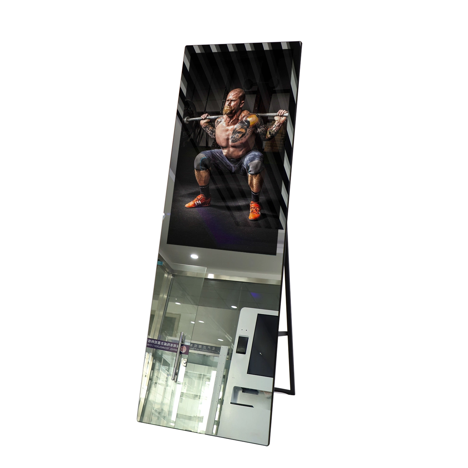 Factory Cheap Price Indoor 55 65 Inch Large Size LCD Advertising Player Innovative Floor Standing Touch Screen Koisk Advertising Display