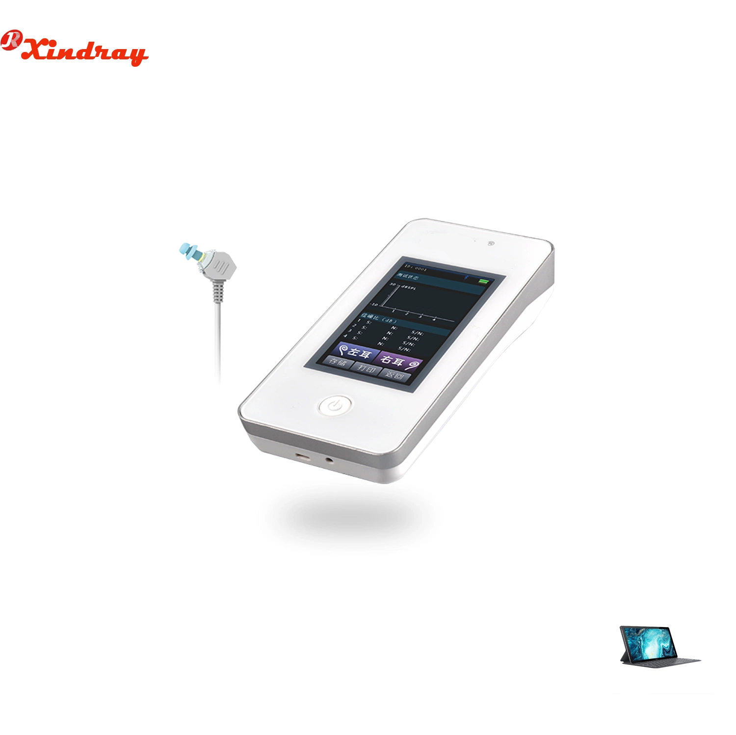 Hospital Medical Equipment Newborn Portable Dpoae and Teoae Infant Oae Hearing Screener