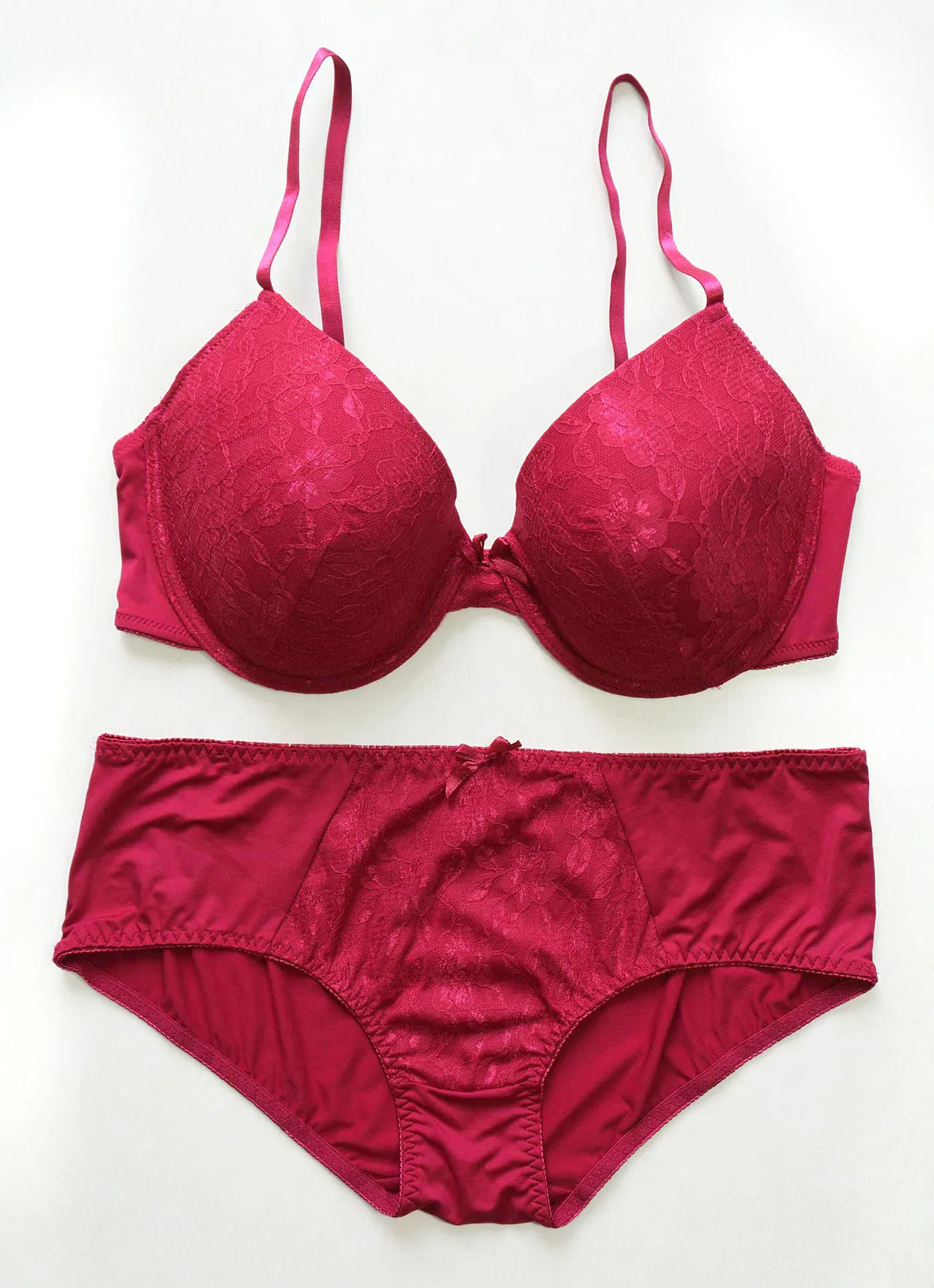 Underwear Set for Ladies' Lace Bra with Boylet