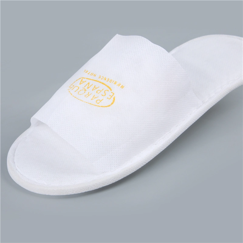 Custom Premium Nonwoven Fabric Disposable Slipper Cheap Price Hotel Room Guests SPA Non Woven Slippers