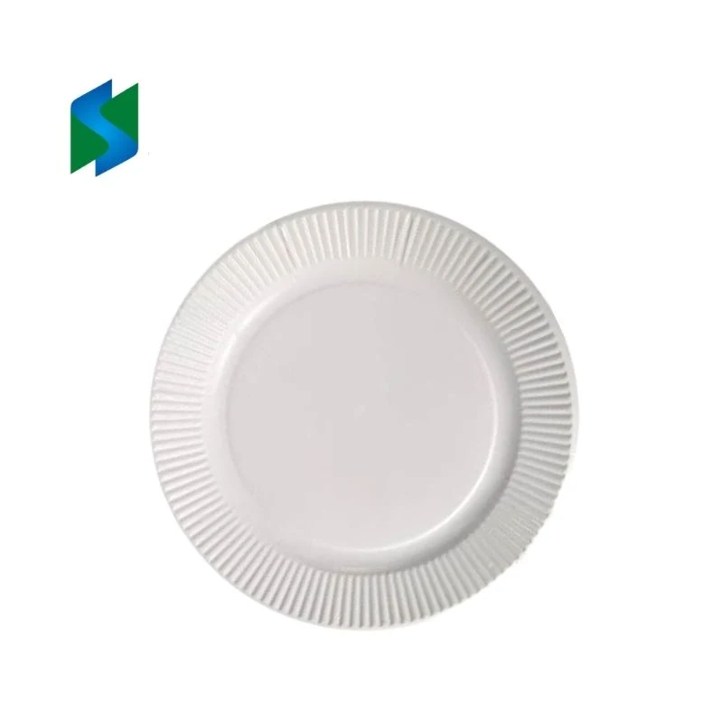 Josun Plastic-Free Disposable PLA Paper Plates Biodegradable Round Paper Plate for Household