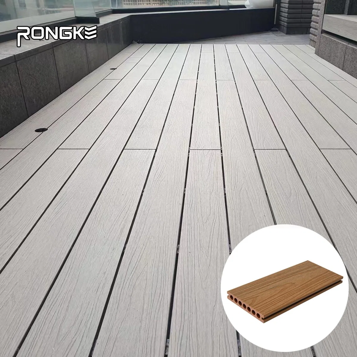 New Design Co-Extruded Wood Plastic Composite Boards Outdoor