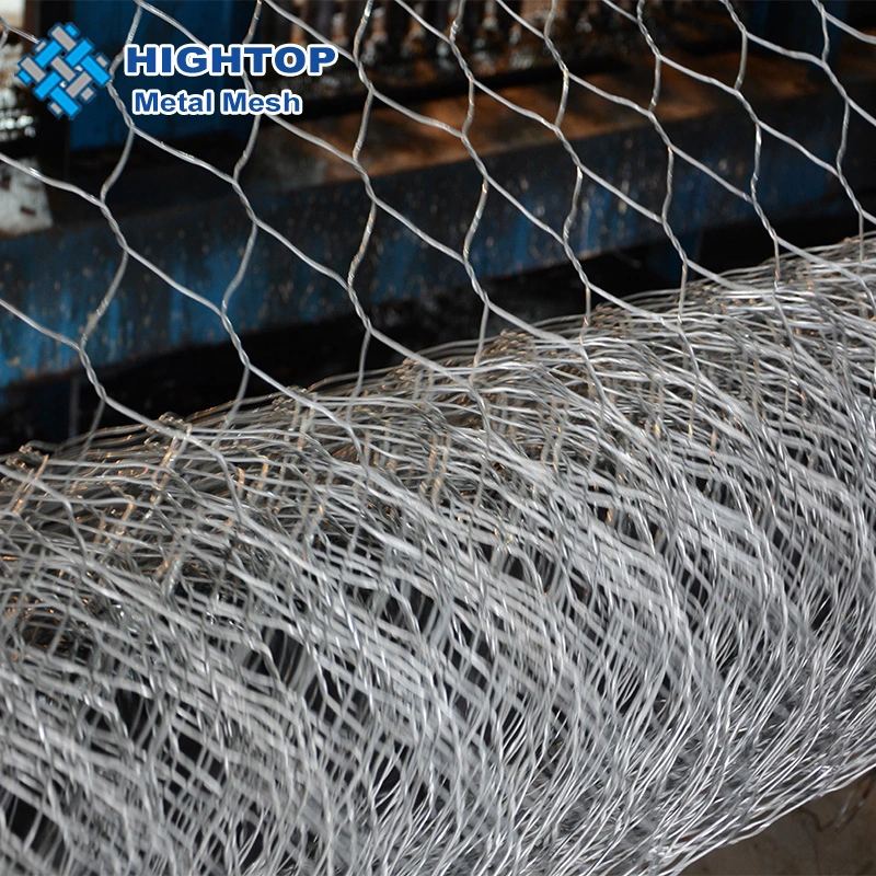 Hexagonal de acero galvanizado cable utilizado para la valla de malla de alambre de pollo