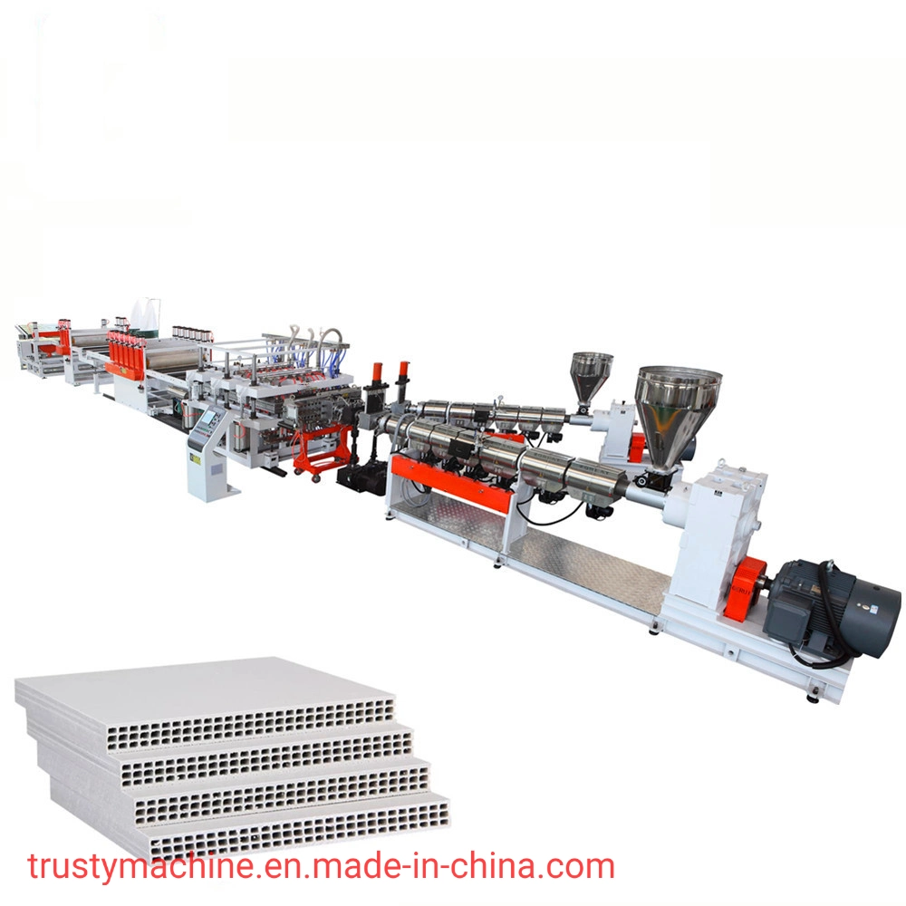 PP Plastic Hollow Building Plate Production Line