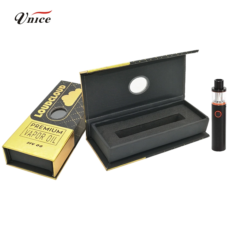 Custom Disposable/Chargeable Vape Pen Packaging Clear PP Display Case Hard Plastic Gift Box with Lid for Vape Cartridge Vaporizer Pod Pen