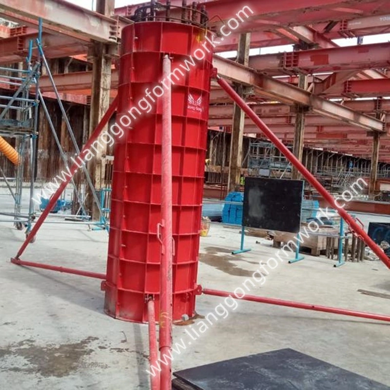 Circular Column Formwork Steel Formwork Concrete Column Mold for Concrete Pouring with Various Specifications