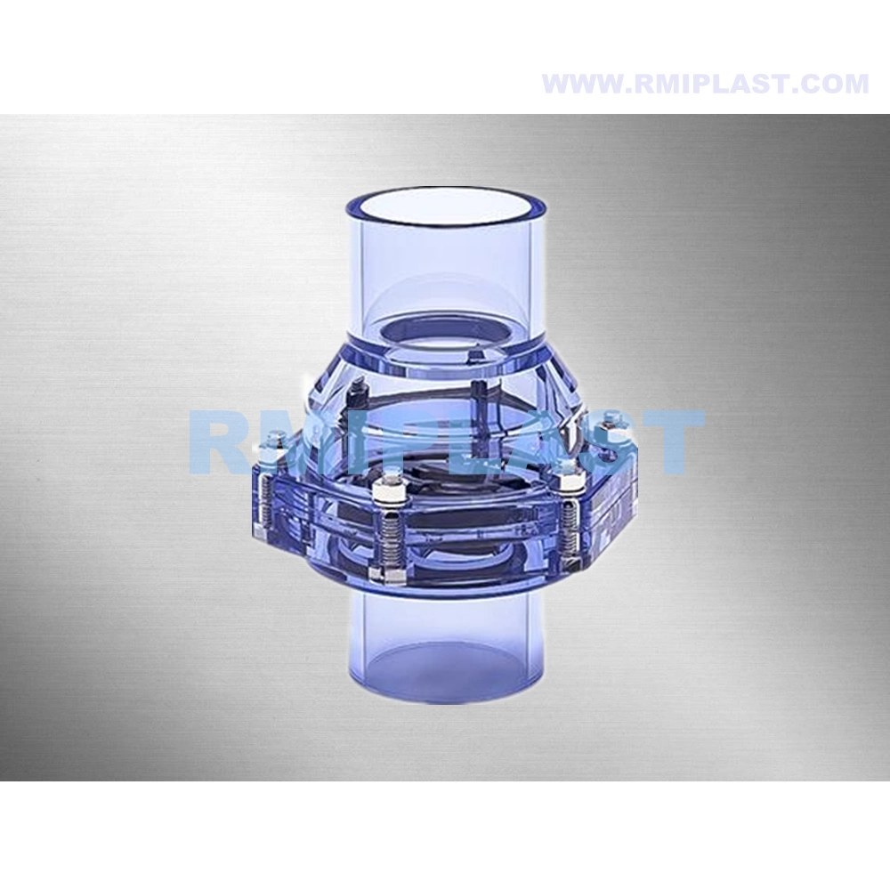 Clear PVC Female Coupling of DIN Pn16 Clear UPVC Pipe Fittings Plastic Female Thread Coupler for Industrial