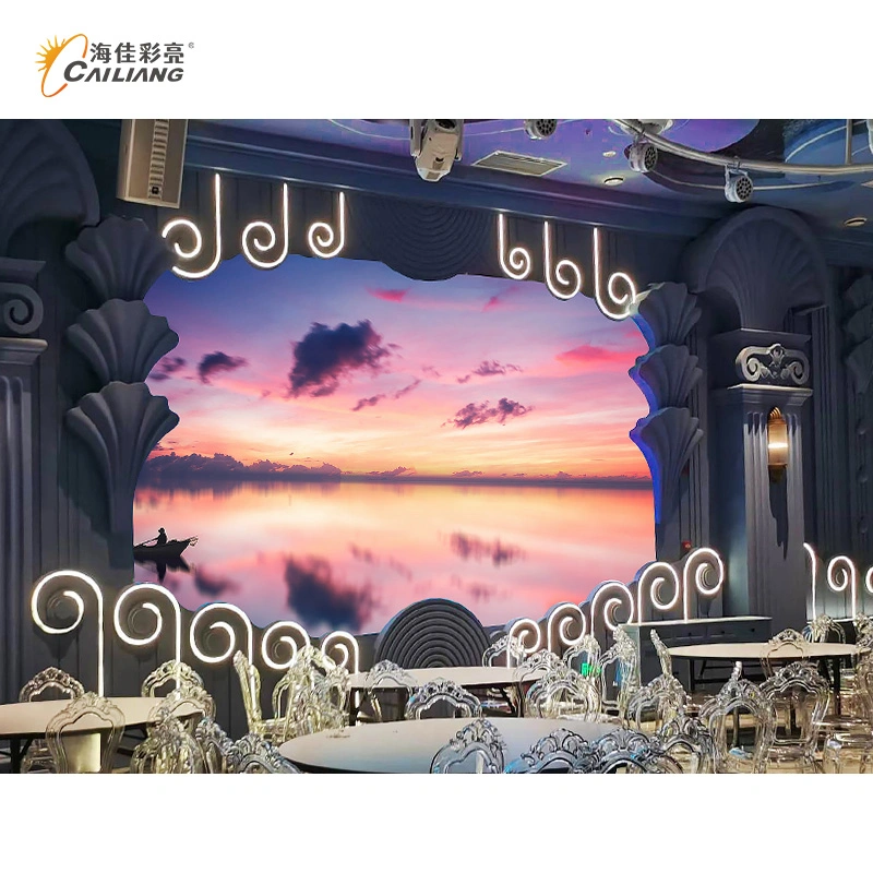 Cailiang P1.66 P1.875 P2.6 2.6mm Turnkey LED Video Wall System Package Indoor Curved Display Exhibition Booth Stage Screen