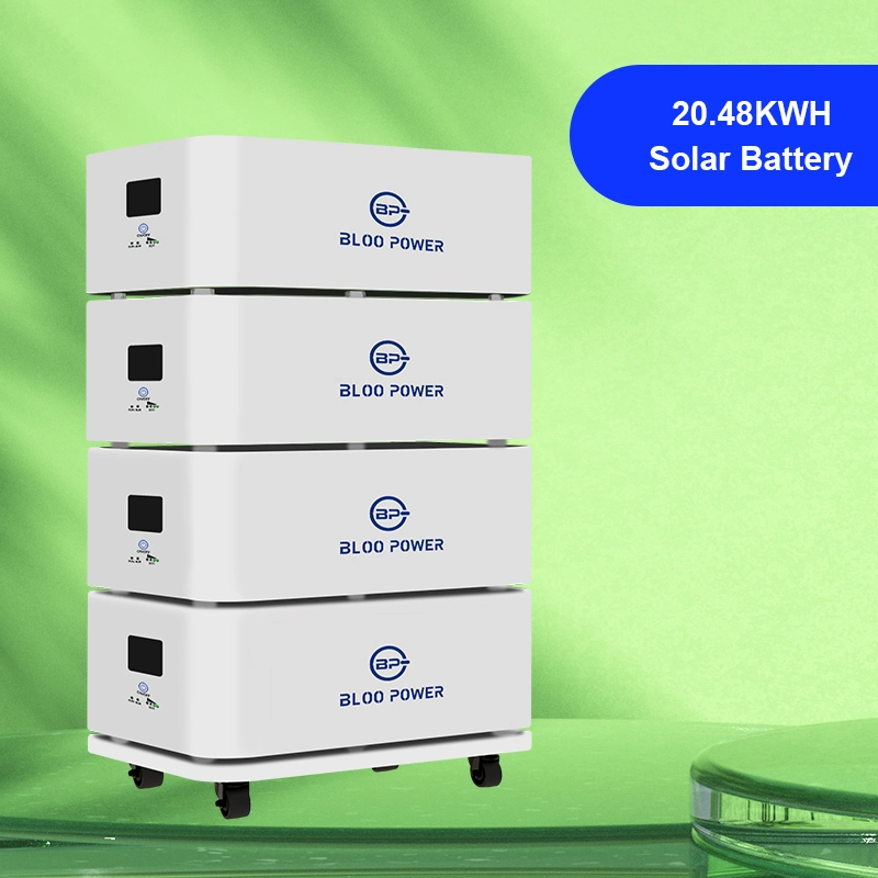 Bloopower 5 Kwh 5kw 10kwh 48V200ah 48V100ah Phosphate Polymer off Grid Home Battery for Wind Energy Power Supply