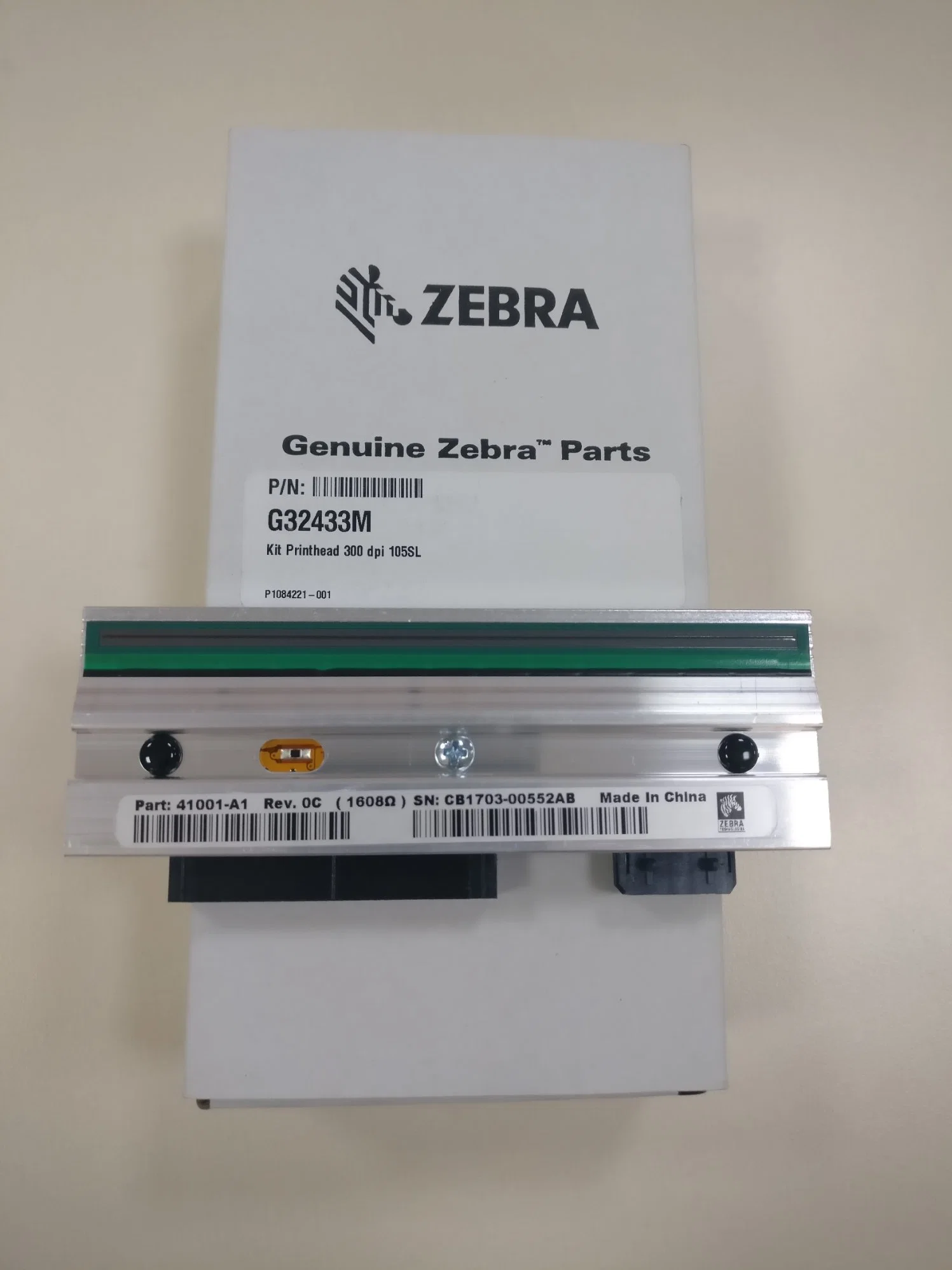 Thermal Printhead Used for Zebra 105SL Plus Barcode Printer 300dpi Print Head P1053360-019