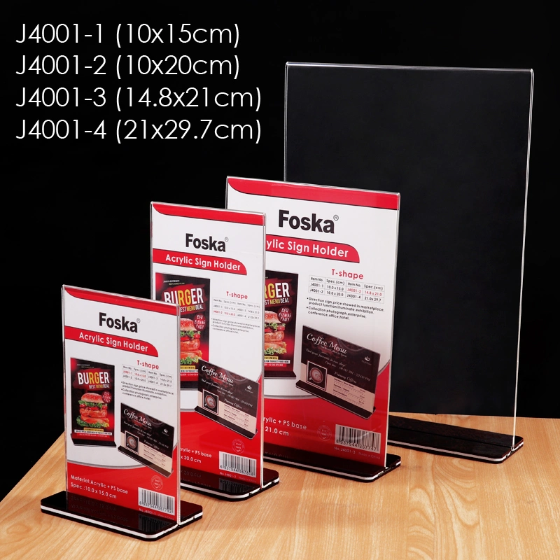 Hot Sale Acrylic Sign Holder for Advertising Equipment