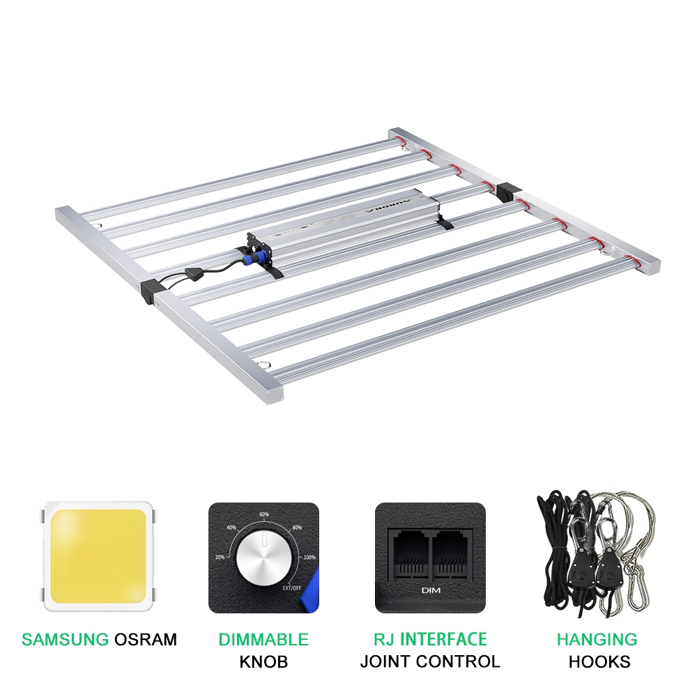 Medical Plants Production Facility LED Grow Lights Foldable 800W Full Spectrum