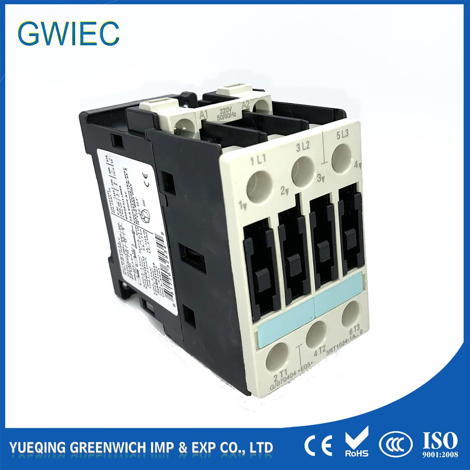 IEC947, VDE0660, GB14048 A1 A2 démarreur de moteur Chine 3TF contacteur 3rt-1016