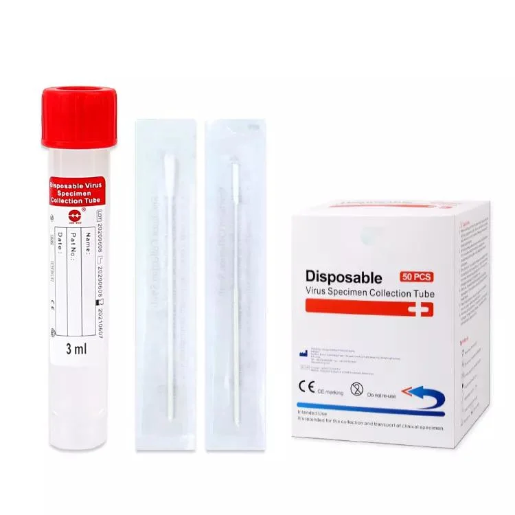 Disposable Virus Sampling Tube Swaps Vtm Extraction Disposable Sampling Tube