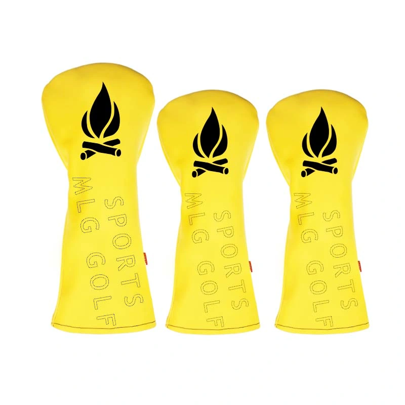 Venta caliente creatividad cuero pu Golf conductor Headcovers personalizado