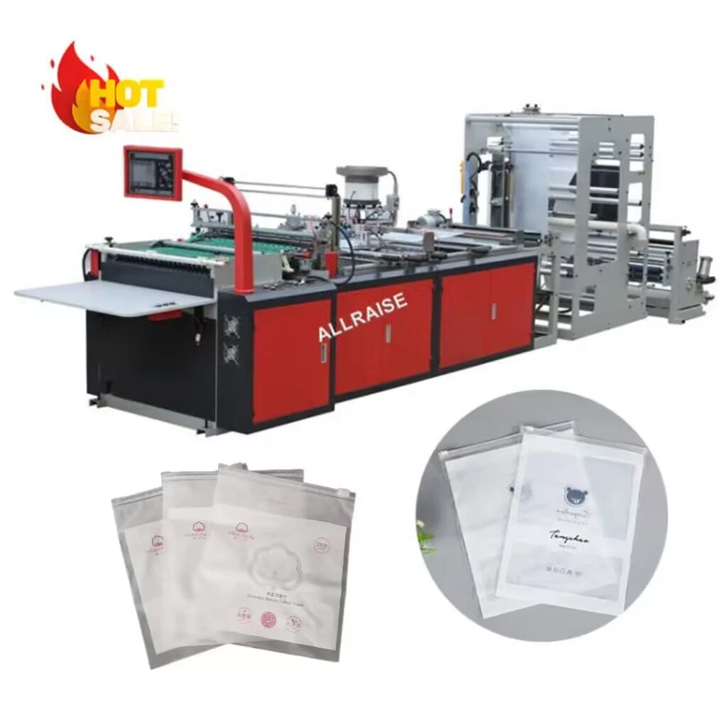 Model or-700 PE Plastic Film Automatic Fastening Zipper Machine Bag Making Machine