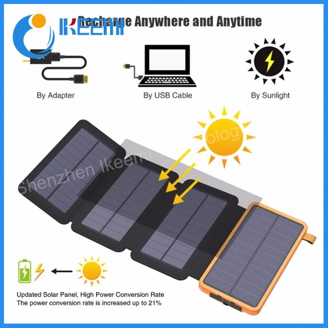 10000mAh Pover Bank Outdoors Solar Power Bank External Battery