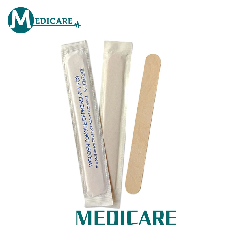 Child 140 mm Disposable Wooden Medical Sterile Tongue Depressor